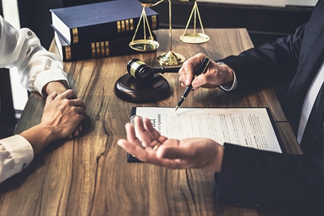 People going over paperwork